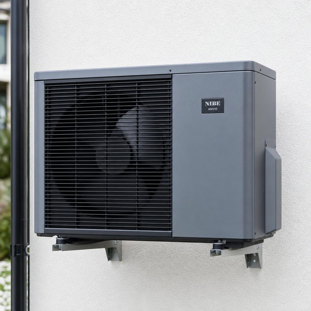 Air source heat pump running efficiently in all weather conditions